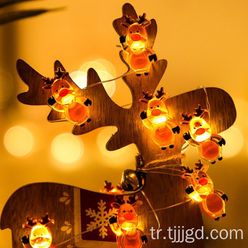 Noel asılı bağlantı elemanları bakır tel ışıklar